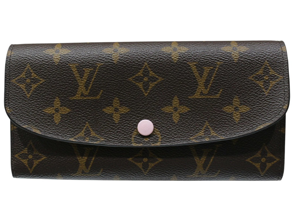 Louis Vuitton Portefeuille Emilie Monogram Canvas Ballerine Wallet Rose Pink